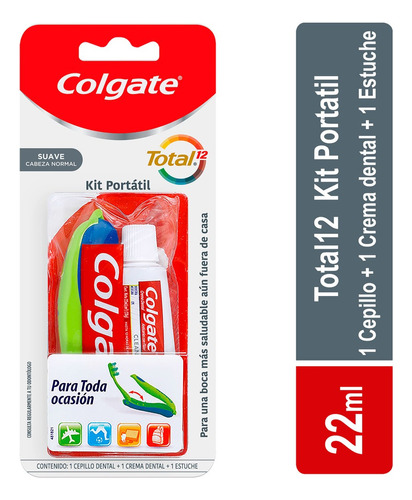 Kit Viajero Colgate Cepillo + Crema Tendal + Estuche