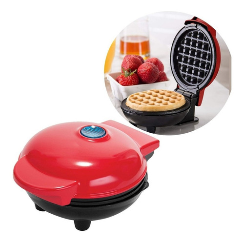 Mini Wafflera Electrica Con Doble Planchas Antiadherentes