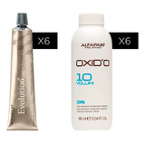 Combo 6 Tinturas Evolution X60 Ml + Oxidantes Alfaparf