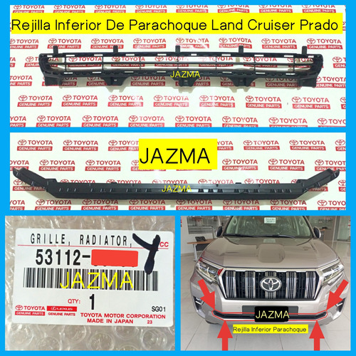 Rejilla Parachoque Land Cruiser Prado 2020 2023 Foto 2