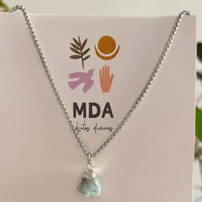 Collar Piscis, Piedra Amatista\u002F Labradorita | Envío gratis