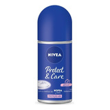 Desodorante Antitranspirante Roll-on Protect & Care Sem Álcool 50ml Nivea