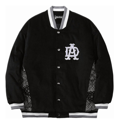 Chaqueta De Béisbol Bordada Clásica Casual De Moda