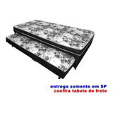 Bicama Cama Box Solteiro Cama Auxiliar Espuma Flex 57cm Alt