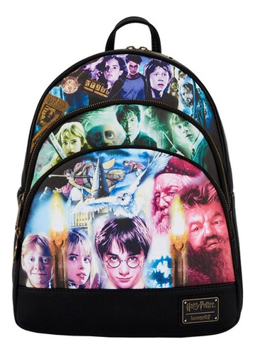 Mini Mochila Harry Potter Pelicula Mago Hogwarts Ron Hermione Original Loungefly