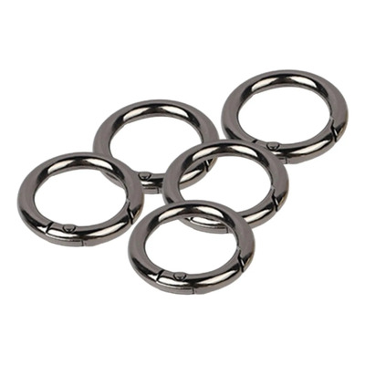 5x Hebillas De Anillos De Resorte, Hebillas Gris Oscuro 19mm