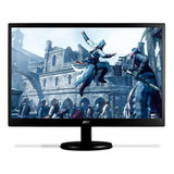 Monitor Portatil Hdmi E Vga Base Aoc Super Led Tela 23.6 Fdh