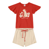 Conjunto Infantil Menina Brandili - Tamanho 4