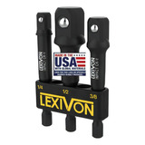 Adaptador Hexagonal Impacto Para Dados De 1/4 , 3/8 Y 1/2 Lexivon 