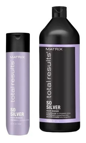 So Silver Shampoo 300 Ml + Acondicionador 1000 Ml