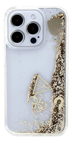 Funda Guess Glitter Gold Para iPhone 15 Pro Max