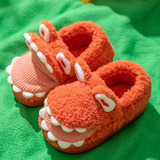 Pantuflas Infantiles De Felpa Cocodrilo