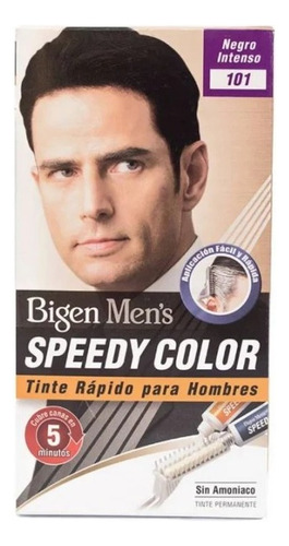 Tinte Permanente Para Hombre Speedy Color #101 Negro Intenso
