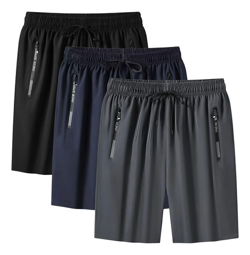 3 Pcs Short Cómodo Suelto Ejercicio Correr Gym Para Hombre | MercadoLibre