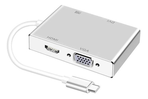 Tipo-c 3.1 Hdmi + Vga + Dvi + Usb3.0 Convertidor Usb-c 