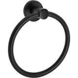 Toallero Circular De Aluminio Negro
