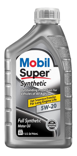 Aceite Sintetico Mobil Super 5w-20 Caja Con 7  De 946 Ml.