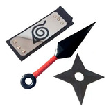 Banda Naruto Shippuden Con Token Y Shuriken. Set Cosplay F