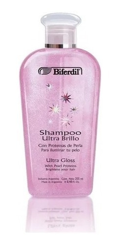 Biferdil Shampoo Ultra Brillo Proteínas Perla X225ml.