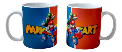 Taza Ceramica Juego Mario Kart Video Nintendo Estampada