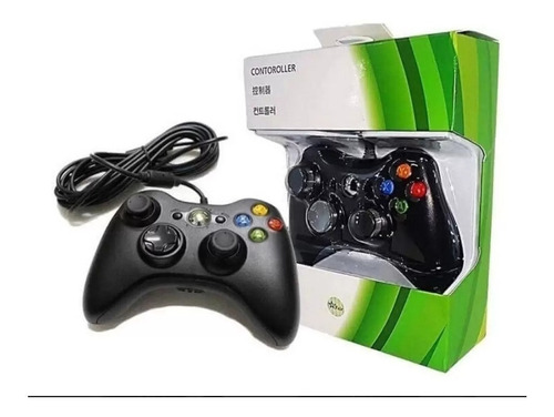 Controle Modelo Xbox 360 E Pc Com Fio (novo)