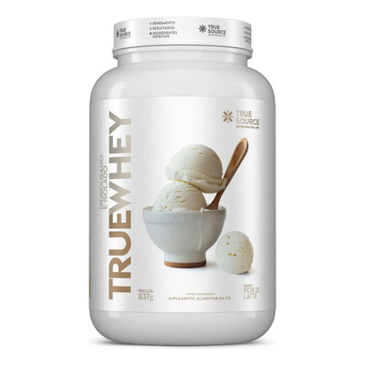 Whey Gourmet True Whey Isolado Hidrolisado 837g-true Source Sabor Fior Di Latte | Parcelamento sem juros
