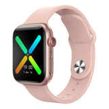 Reloj Inteligente Rosa X8 Con Pantalla Táctil Para Mujer