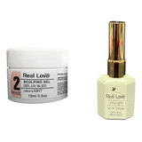 Kit Real Love Gel Pink Nude 2 E Top Coat Blindado