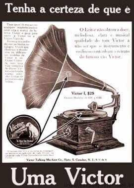 Cartaz Gramofone Gramophone Rca Victor Anos 40