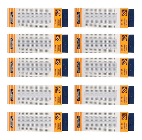 10 Piezas Protoboard 830 Puntos, Mb-102 Proto Arduino