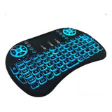 Mini Teclado Tv Smart Sem Fio Wireless Iluminado Luz Led