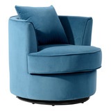 Sofá Ovo 1 Cuerpo Color 1553651 - Azul Diseño De La Tela Azul