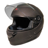 Casco Rmm Cerrado Certificado Dot Negro Maté Stockrider