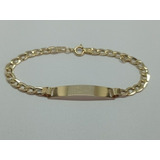 Pulseira Chapinha 4mm Largura Ouro 18k 15cm 3.18 Gramas!