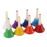 8 Piezas Juego Mano Agitar Campanas Ritmo Musical Regalo