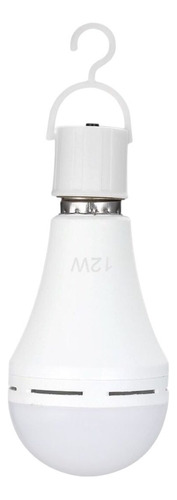 Lâmpada Led De Emergência E Lanterna 12w Biv E27 Branco Frio