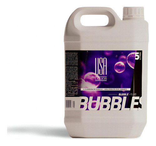 Liquido Fluido Para Maquinas De Bolhas 5 Litros Usa Bubble