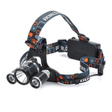 Vincha Minera Linterna Luz Led Recargable 3x Cree T6 Usb 