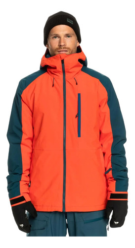 Campera Snow Quiksilver Mission Block Impermeable 10k Nieve