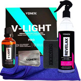 V-light Vitrificador De Faróis 50ml + Revelax 500ml E Toalha