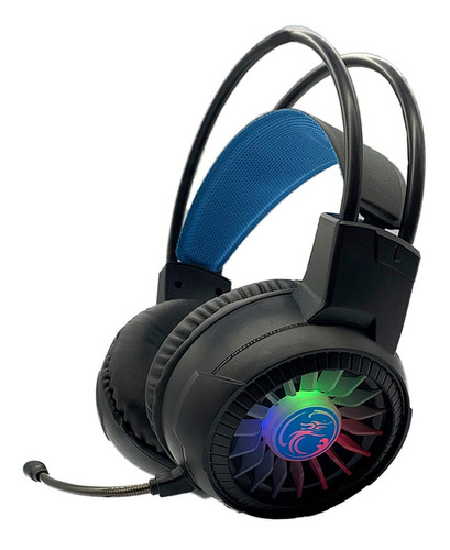 Audifonos Con Micrófono Gamer Apedra Hd-490 Usb Con Luz Rgb