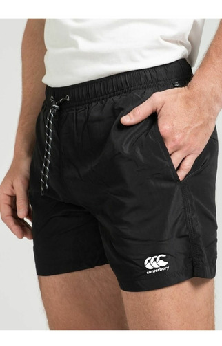 Short De Baño Hombre Canterbury Waikato Secado Rápido Negro