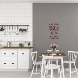 Vinilo Decorativo Adhesivo  Cocina Love Amor Coffee Café