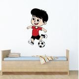 Vinilo Futbol Jugador Nene Infantiles Wall Sticker