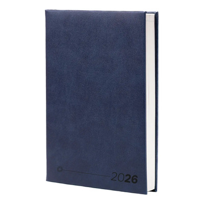 Agenda Ejecutiva Diaria Pro 2026 Planeador Profesional De Curpiel Con Estuche Color Azul Marino | Meses sin interés