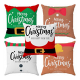 Kit 5 Almofadas Cheias 30x30cm Decoração Natal Berço Cama