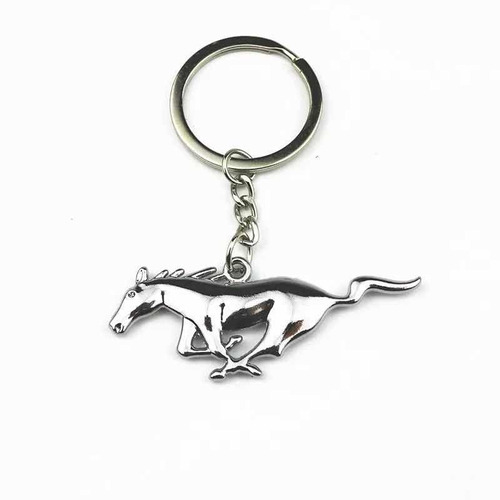 Llavero Mustang - Emblema De Caballo Ford Cromado