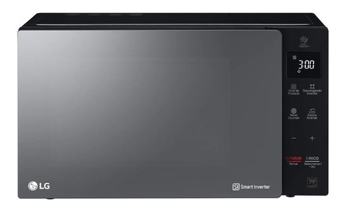 Microondas LG Neochef Ms1536 Inverter   Negro Y Espejado 42l 120v