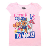 Camiseta Rosa 2t Para Niñas Por Paw Patrol Personaje Skye