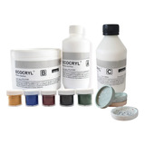 Kit Resina Acrílica Ecocryl 700gr Pigmentos + Laca 250gr